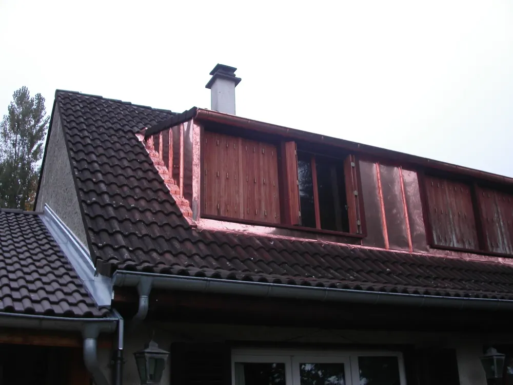 Habillage lucarne travaux